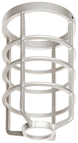 RAB Lighting GD100DG Serie 100 A Prueba De Vapor Round Bottom Clamp Guard, Die Cast Aluminum, Natural