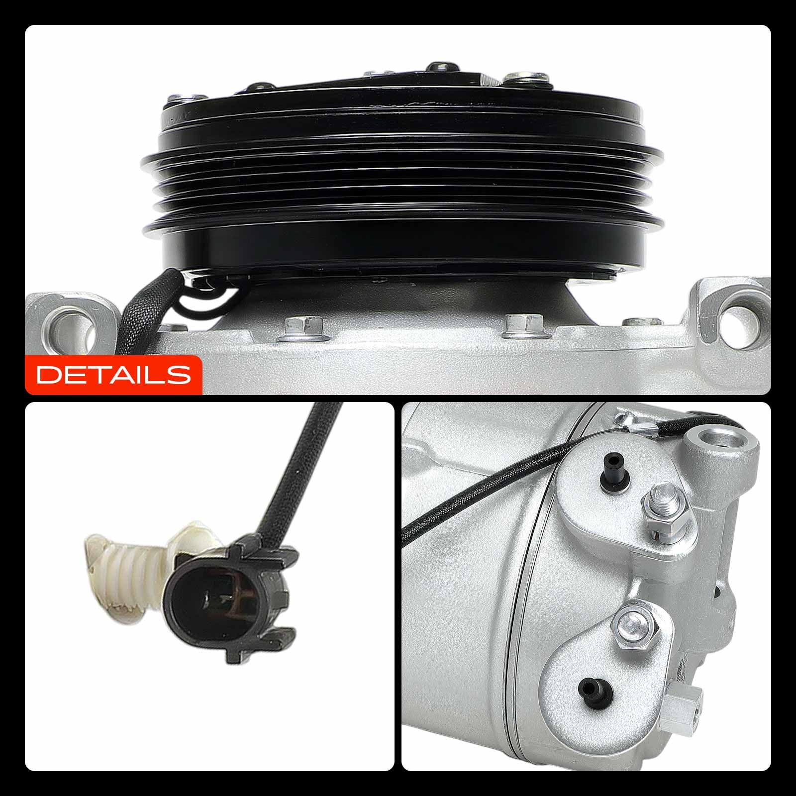 Frankberg Compressore dell'aria condizionata con frizione Compatibile con XC60 156 XC60 I Van 156 V70 III 135 V60 I 155 XC70 II 136 XC70 II Van 136 S60 II 134 S80 II 124, con l'olio preconfezionato