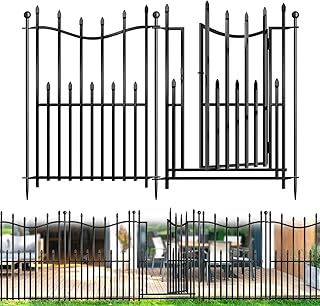 12 Garden Fence Ideas for Privacy Using Practical Materials 37 10 Panels No Dig Decorative Garden Fence with Gate, 32in(H) × 22ft(L) He...