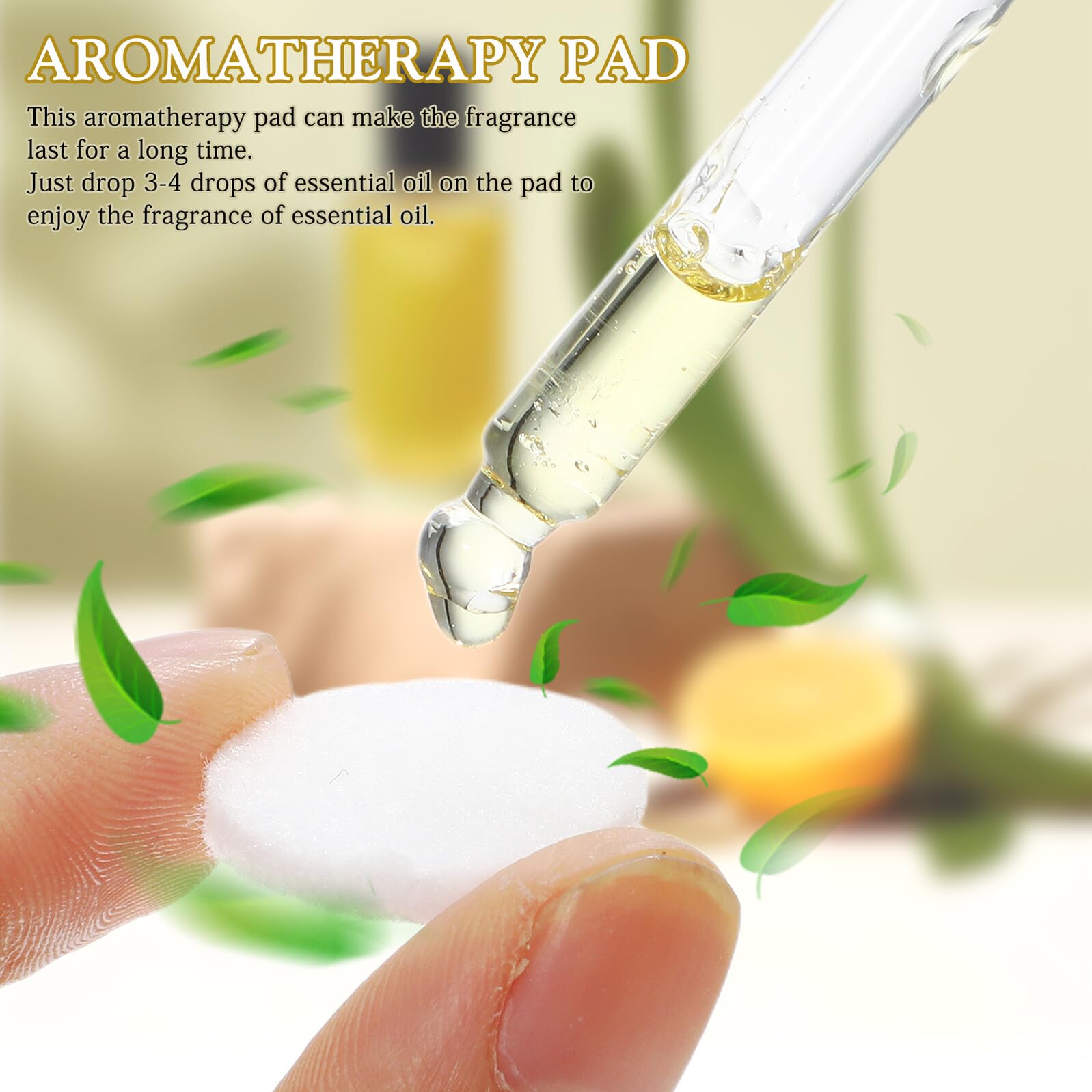 50 Stück Nachfüllpads aus Hautfreundlicher Baumwolle für Aroma Medaillons Duftkissen für Ätherische Öle Diffusor Pads für Duftöl Halsketten