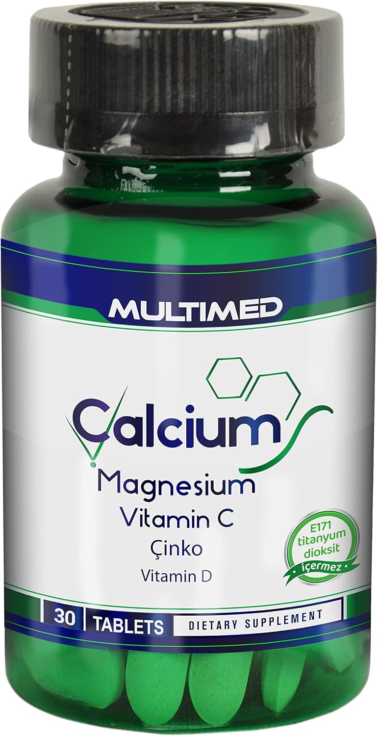 Multimed Kalsiyum Magnezyum Çinko + D3, 30 Tablet : Amazon.com.tr ...