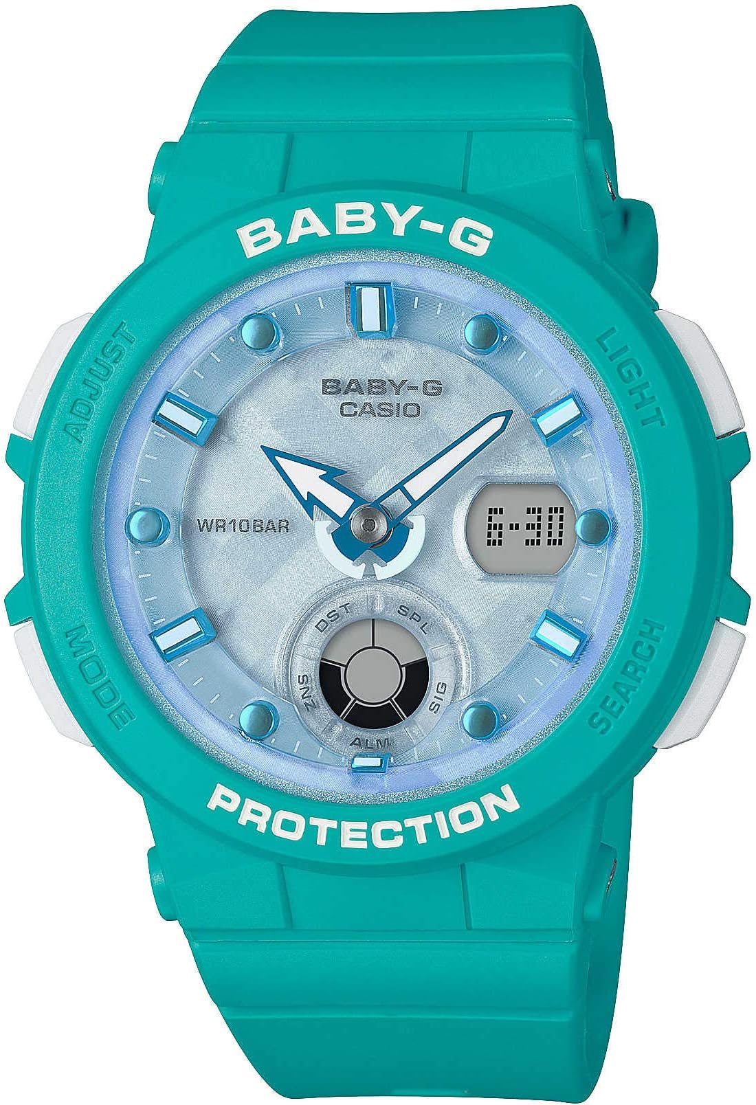 Casio Unisex-Adult Quartz Watch, Analog-Digital Display and Resin Strap BGA-250-2AER
