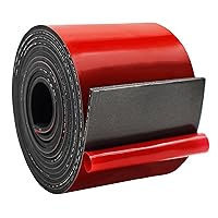 Vista 37 de DOBTIM Tiras de goma de neopreno adhesivas de goma sólida de 1/16 (.062)" de grosor X 2" de ancho X 10' de largo, hoja de goma autoadhesiva