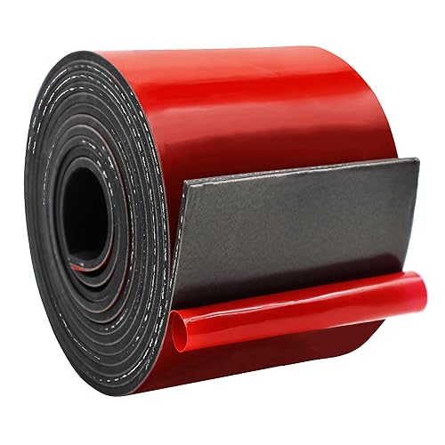 Miniatura 36 de DOBTIM Tiras de goma sólida de neopreno autoadhesivas de 1/8 (.125 pulgadas) de grosor x 1 pulgada de ancho x 10 pies de largo, lámina de goma