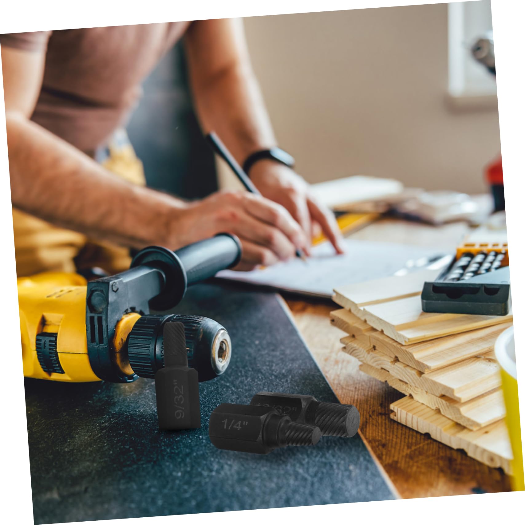 POPETPOP Screw Bolt Extractor Set Small Screw Extractor Set for Easy and Quick Removal