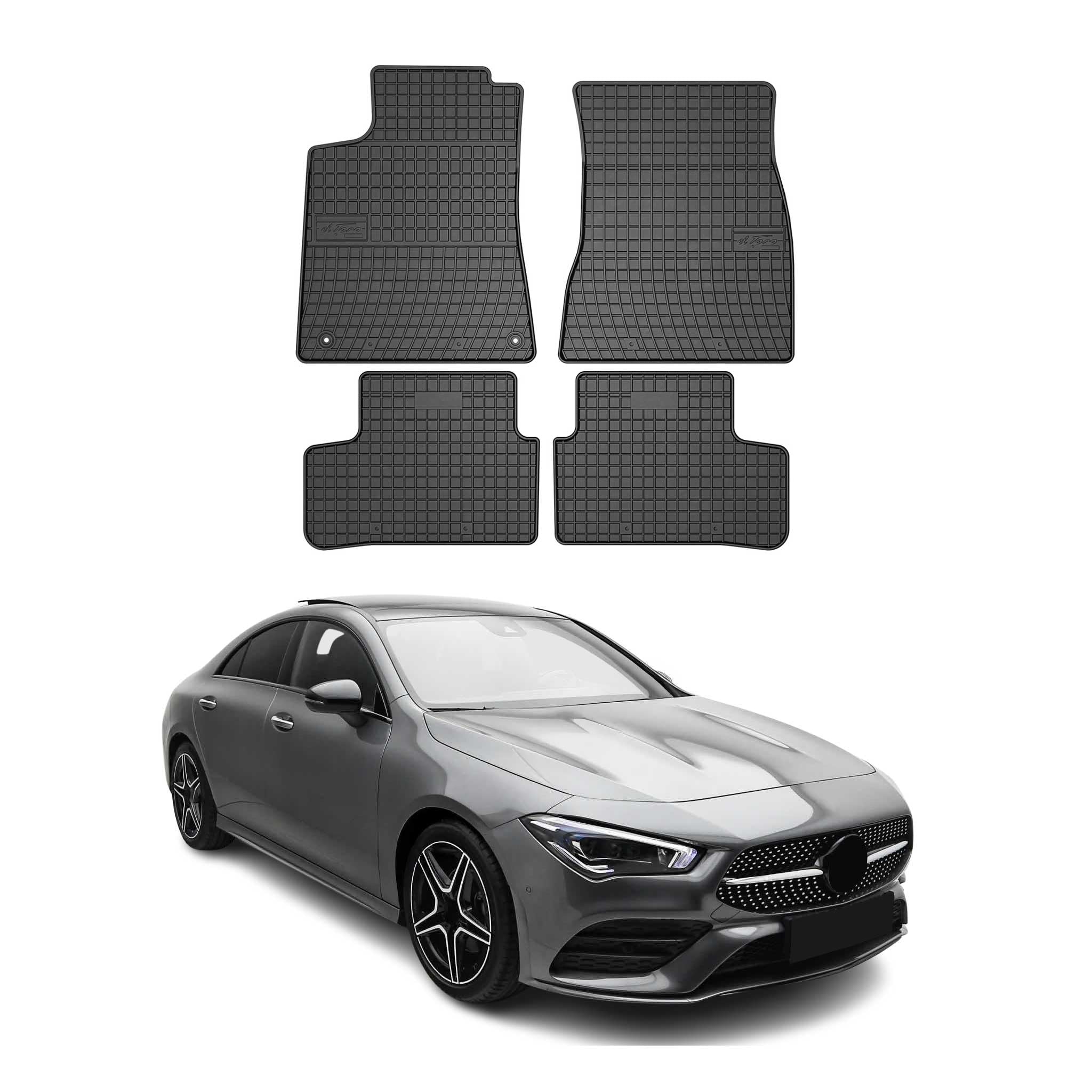 OMAC Fußmatten für Mercedes CLA Klasse C118 2019-2026 Gummi 4X Schwarz