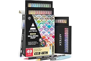 ARTEZA Real Brush Pens: Unleash Your Creativity with 48 Watercolor Markers