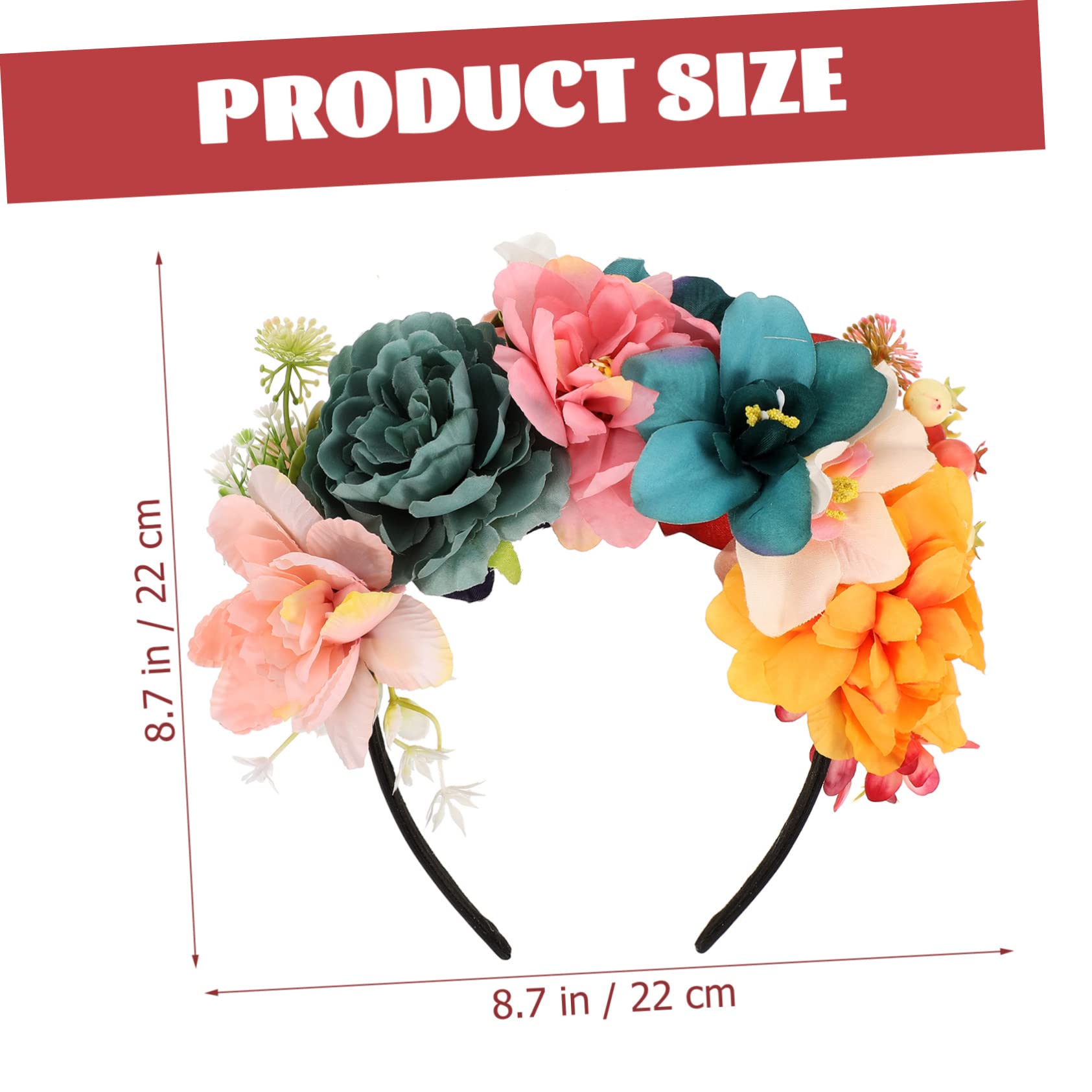 VICASKY 3pezzi Fascia Floreale Elegante Per Donne Cerchietto Decorativo Con Fiori Artificiali Per Matrimonio e Feste Accessorio Alla Moda Per Acconciature Uniche