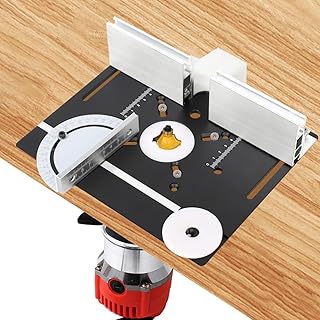 Router Table Insert Plate, Woodworking Benches Router Flip Plate, Aluminium Router Table for 65mm
