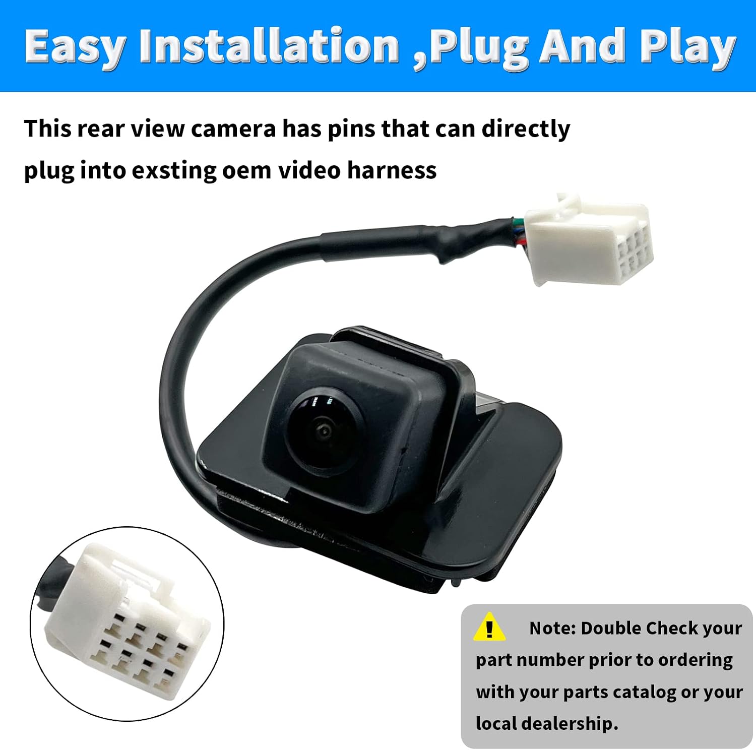 Rear View Backup Camera Compatible with 2015 2016 2017 Honda Accord Replacement Back Up Camera