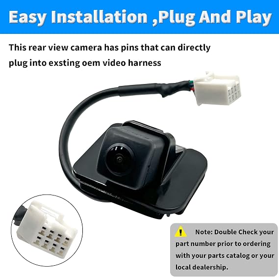 Rear View Backup Camera Compatible with 2015 2016 2017 Honda Accord Replacement Back Up Camera