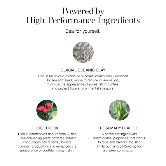 Ogee Clay Mask - Glacial Clay Detox Mask for Face