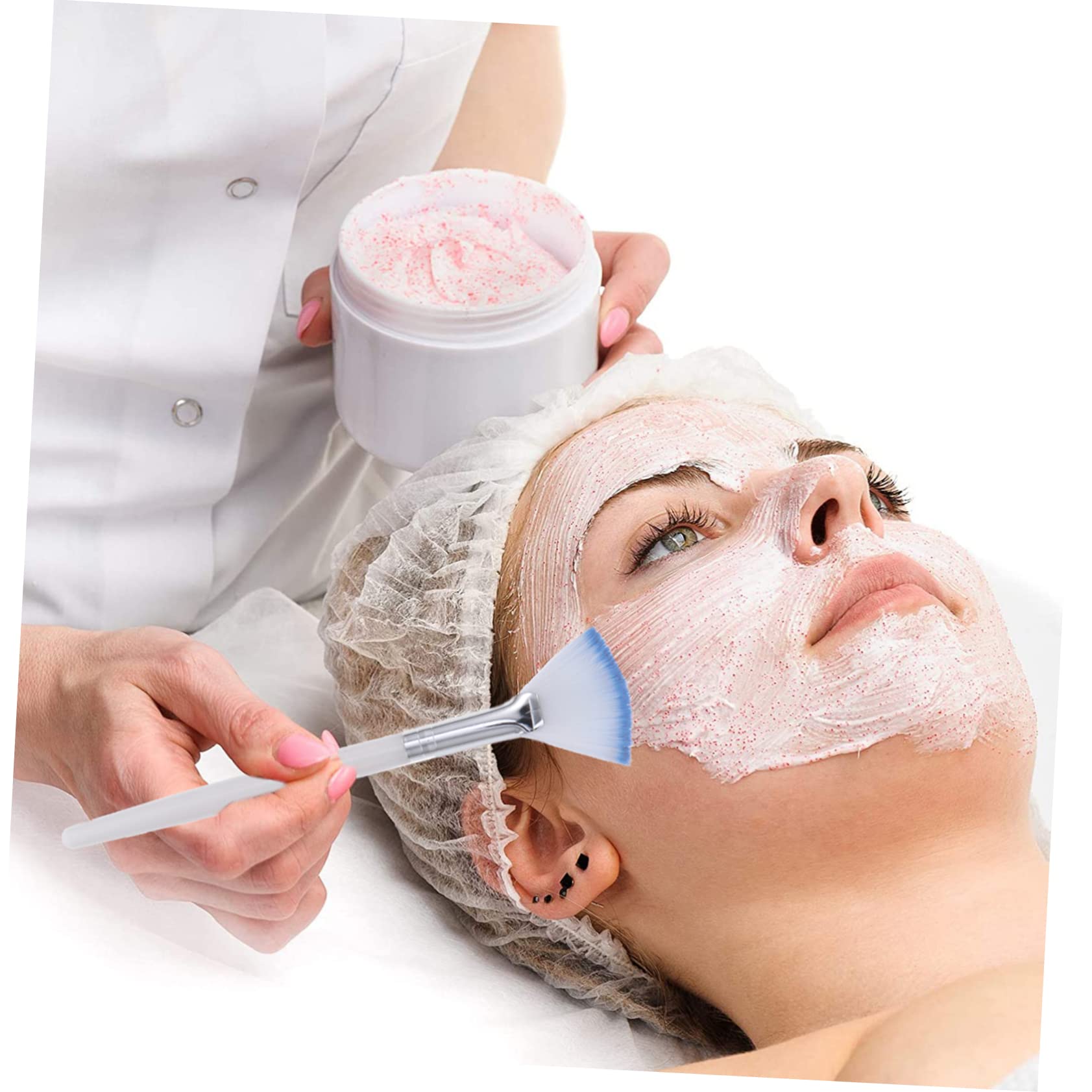 Gogogmee 4pcs Face Mask Brush Set Mask Applicator for Facials Skincare Tool Soft Bristles Diy Beauty Brush Makeup Cosmetic