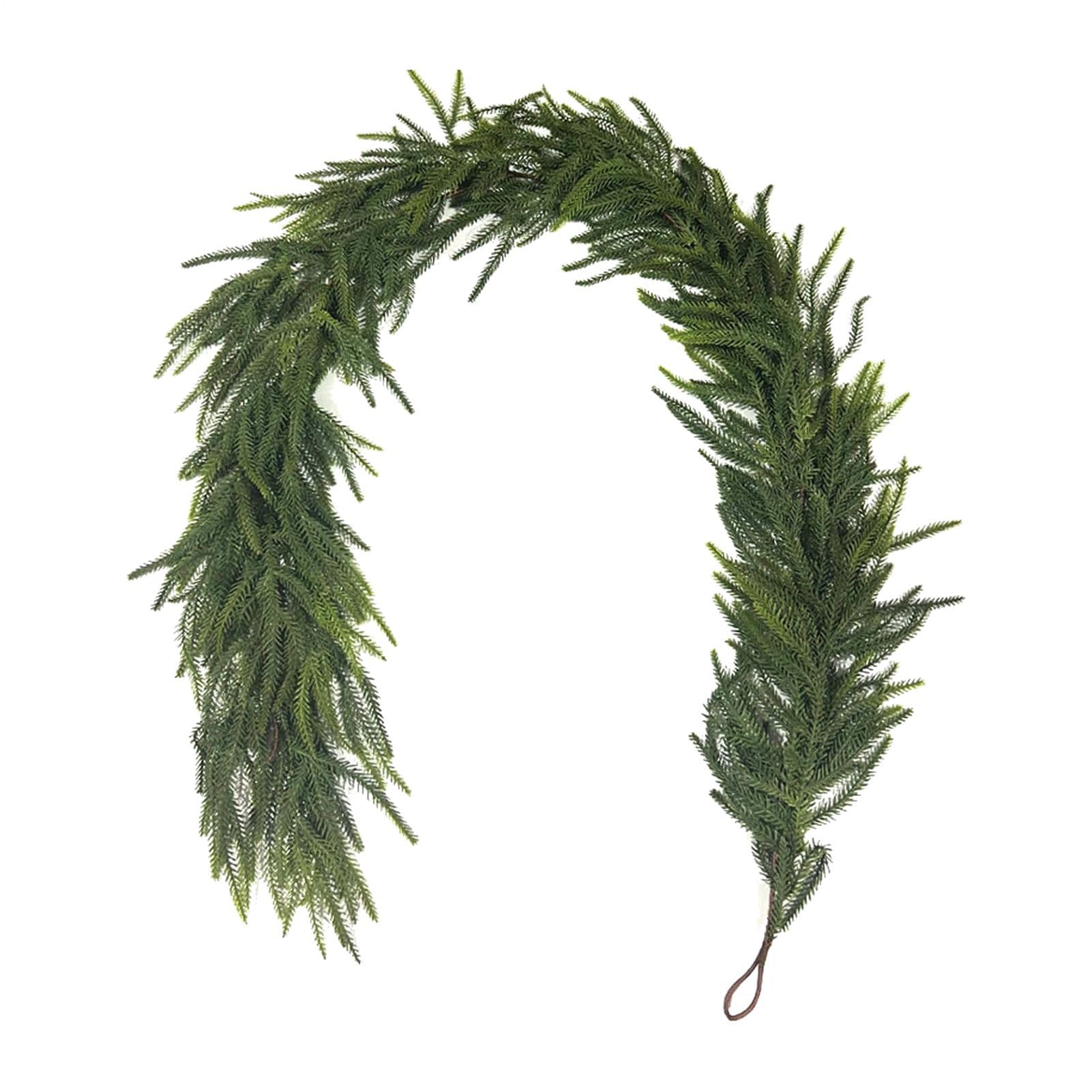 Guirlande de Noël d'extérieur en imitation rotin réaliste pour décoration festive