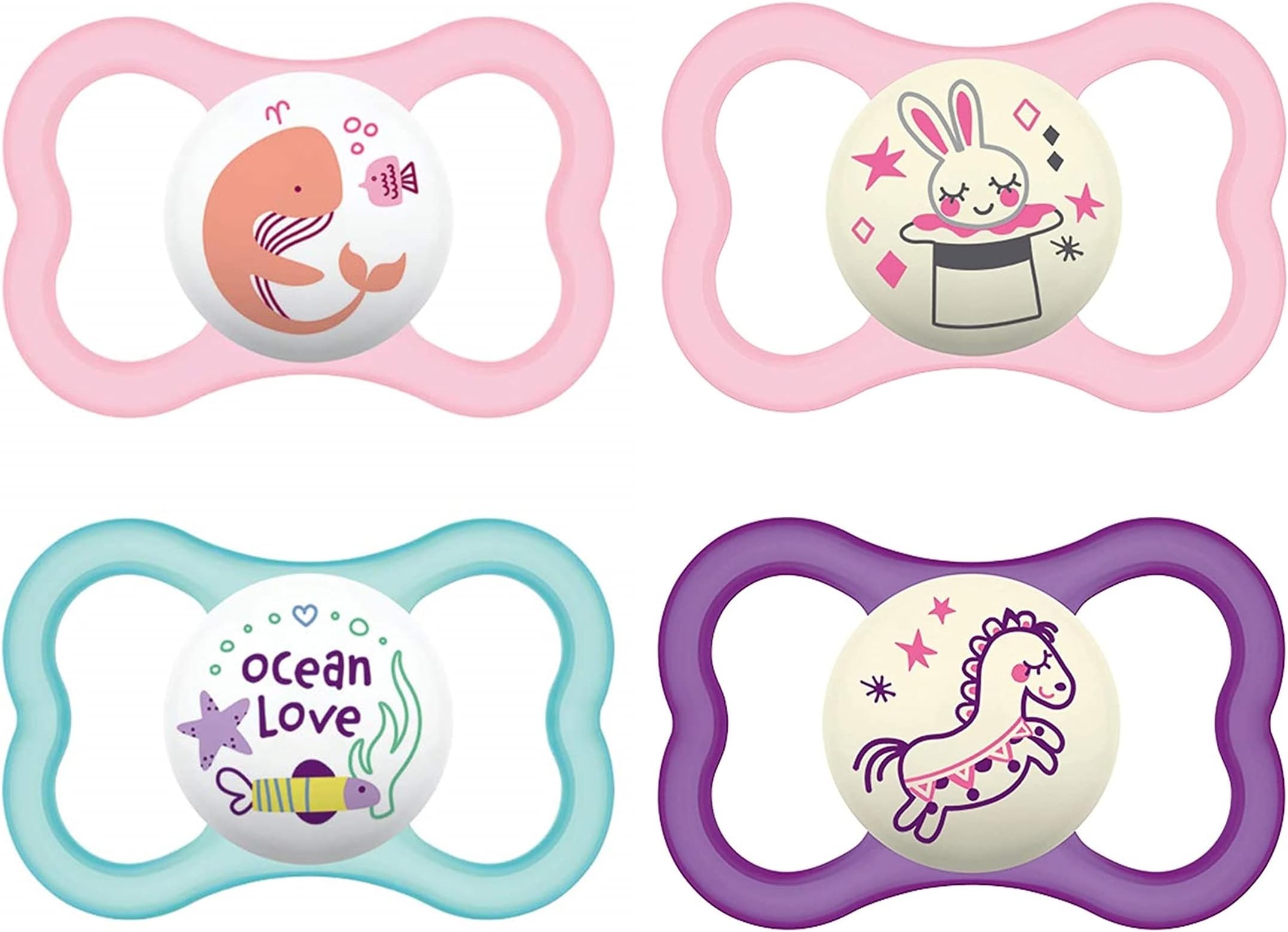 MAM Air Silicone Pacifiers Set Day & Night