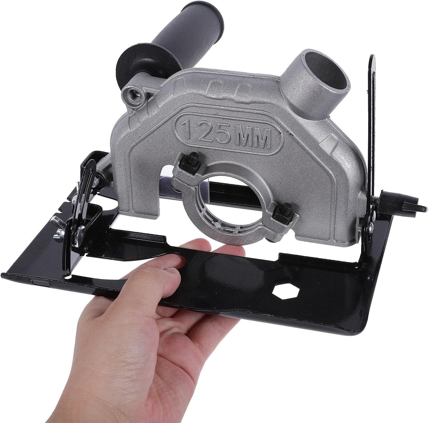 Toddmomy 1set Angle Grinder Cutting Base Bracket, 45° Bevel Cut with Handle | Metal Convert Circular Saw Stand , 45° Bevel Cut Disc Cutter Support Holder for 125mm Angle Grinder