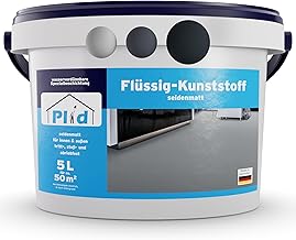 Plid® Liquid Plastic Indoor and Outdoor Use, Anthracite Grey, 5 L, Liquid Plastic, Protective Layer for Floor and Wall, Concrete Paint, Waterproof, Floor Coating, Patio, Workshop, Basement, Liquid PVC