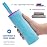 VENTURE 4TH Quick Dry Microfiber Towel - Odor Resistant, High Performance Towels for Gym, Camping, Travel, Yoga and Beach (Blue-Pink Large) - Includes Tear Resistant Bag