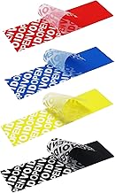 Siegel Etiketten 70 x 20 mm, unbedruckt, Siegelaufkleber, Klebesiegel, Garantiesiegel, Verschlusssiegel, STOP Label VOID OPEN, Blau, Gelb, Schwarz, Rot (Mix, 40)