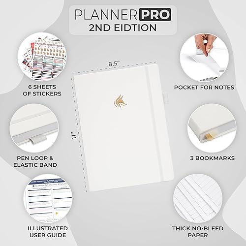 Miniatura 8 de Clever Fox Planner PRO 2 edición  Agenda semanal sin fecha para establecer objetivos, tareas y gestión del tiempo  Organizador de vida con listas de