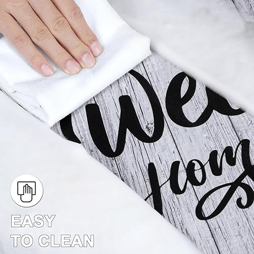 Miniatura 5 de Ikfashoni Juego de 2 tapetes de cocina para piso, tapete de cocina floral antifatiga antideslizante, impermeable, cómodo tapete de cocina de granja