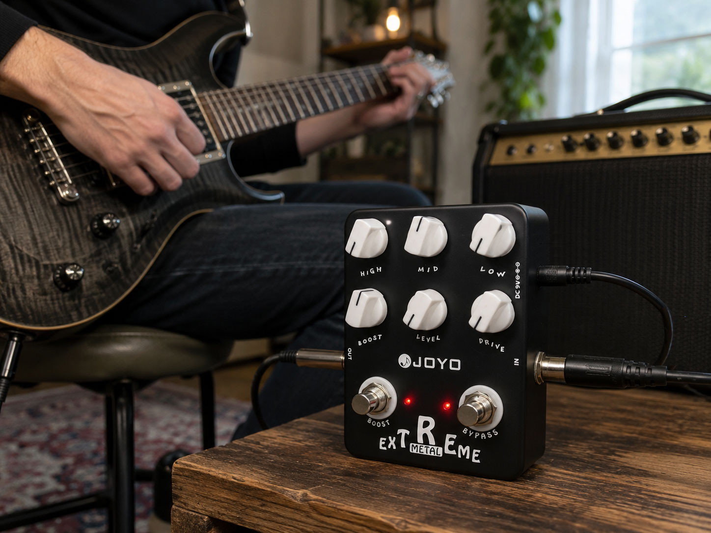 Amazon.com: JOYO High-Gain Metal Distortion Guitar Pedal, 3-Band