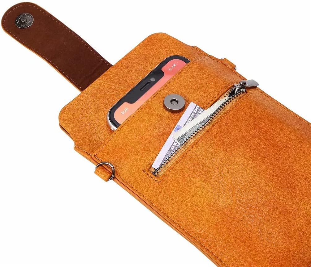 Leather Crossbody Women Men Bag Shoulder Belt Phone Case Lady Small Wallet