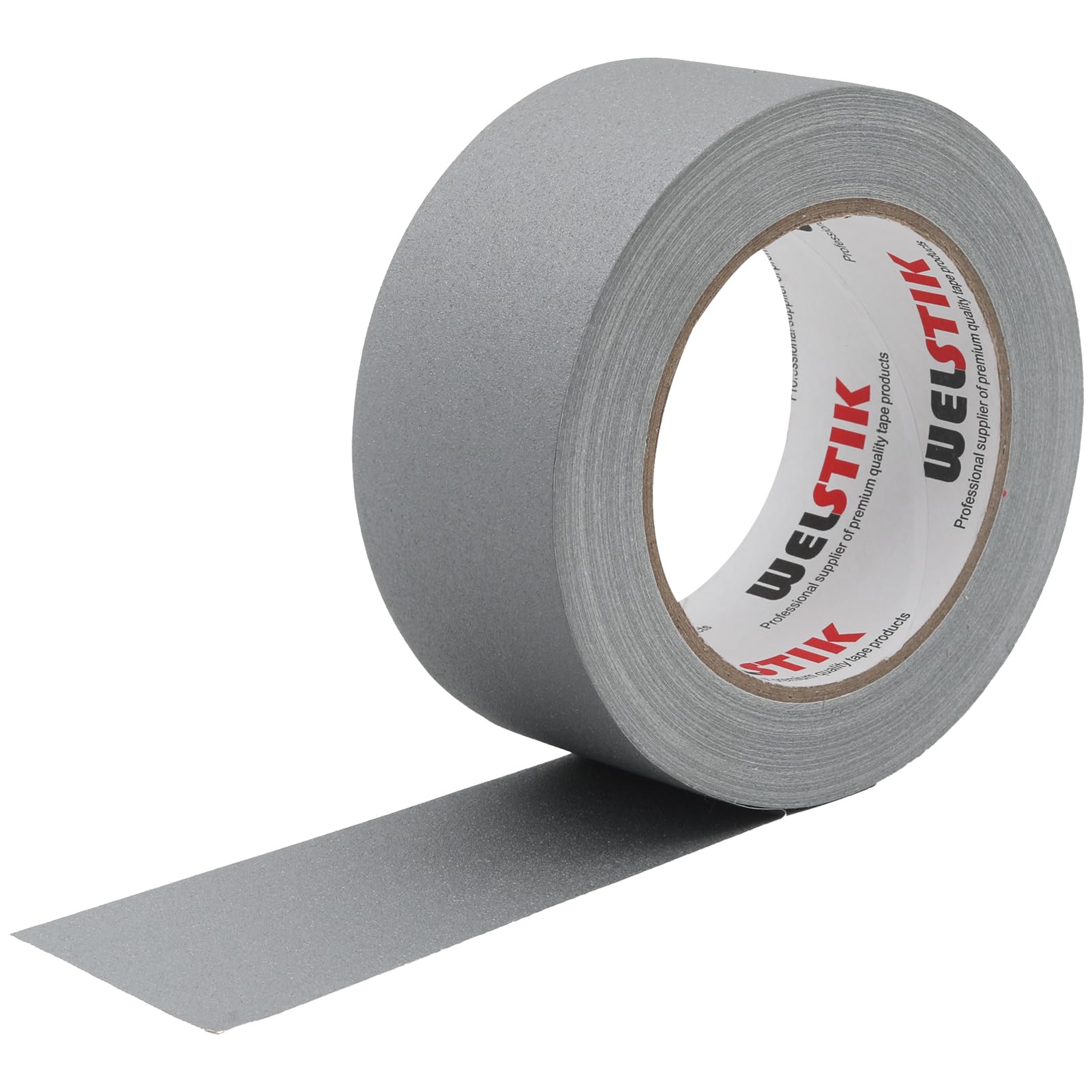 WELSTIK Ruban adhésif gris 5,1 cm x 30 m, sans résidus, non réfléchissant, imperméable, peut être déchiré à la main, pour photographie, arrière-plan de prise de vue fixe
