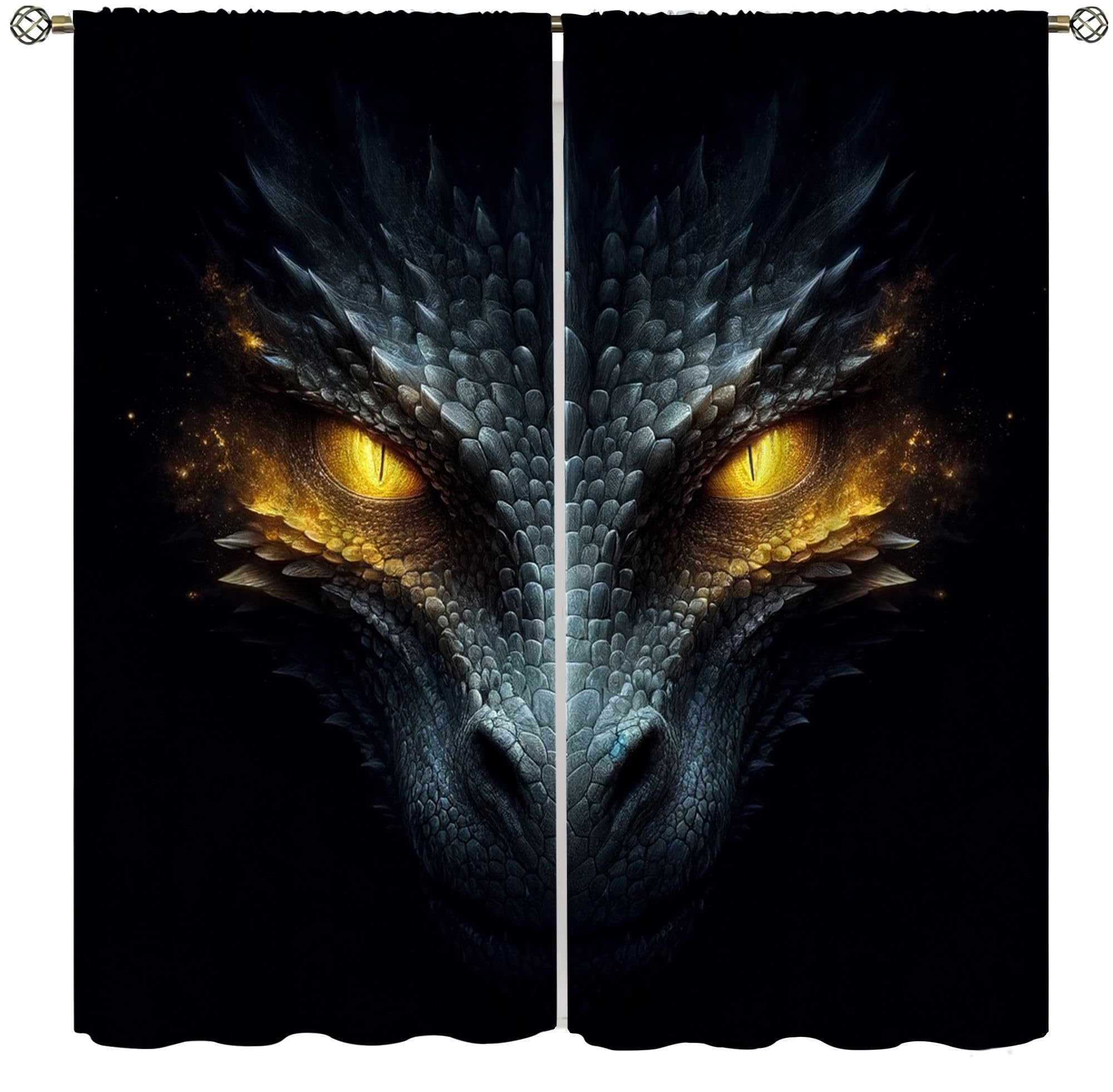 Rideaux œil de dragon mystérieux noir : le choix idéal pour relooker une chambre d'ado facilement