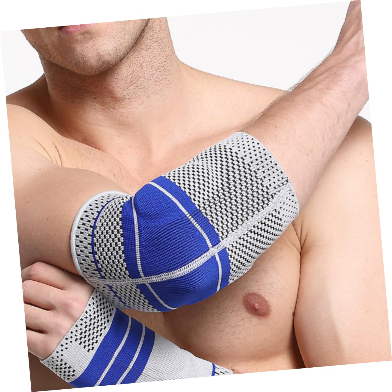 TOVINANNA Sports Elbow Pads Compression Sleeve for Men Women Basketball Gym Elbow Sleeve Padded Arm Guard