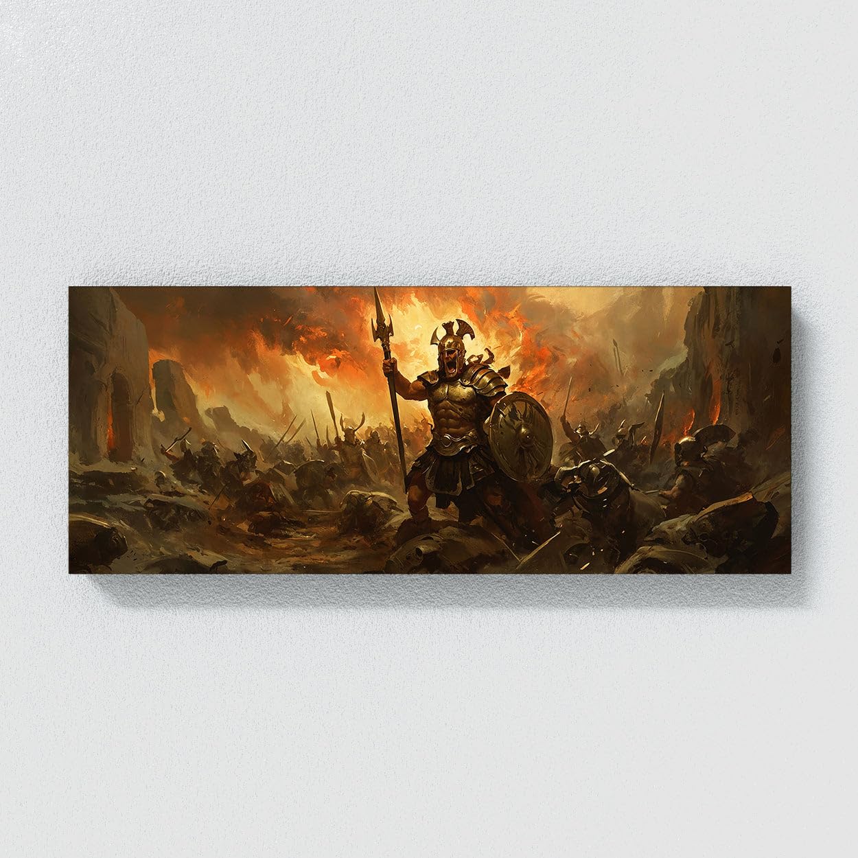 Amazon.com: Sense Canvas Ares Mythic Battle Chaos 19 Canvas Art