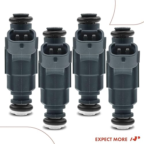 Miniatura 8 de A-Premium Inyectores de combustible compatibles con Hyundai Genesis Coupe 2010 2011 2012 L4 2.0L, gas, juego de 4, reemplazo # 35310-2C100