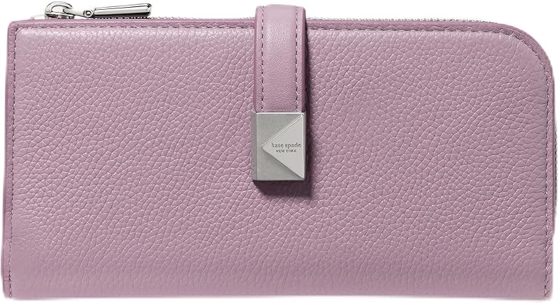 Tribeca Pebbled Leather Zip Slim Wallet