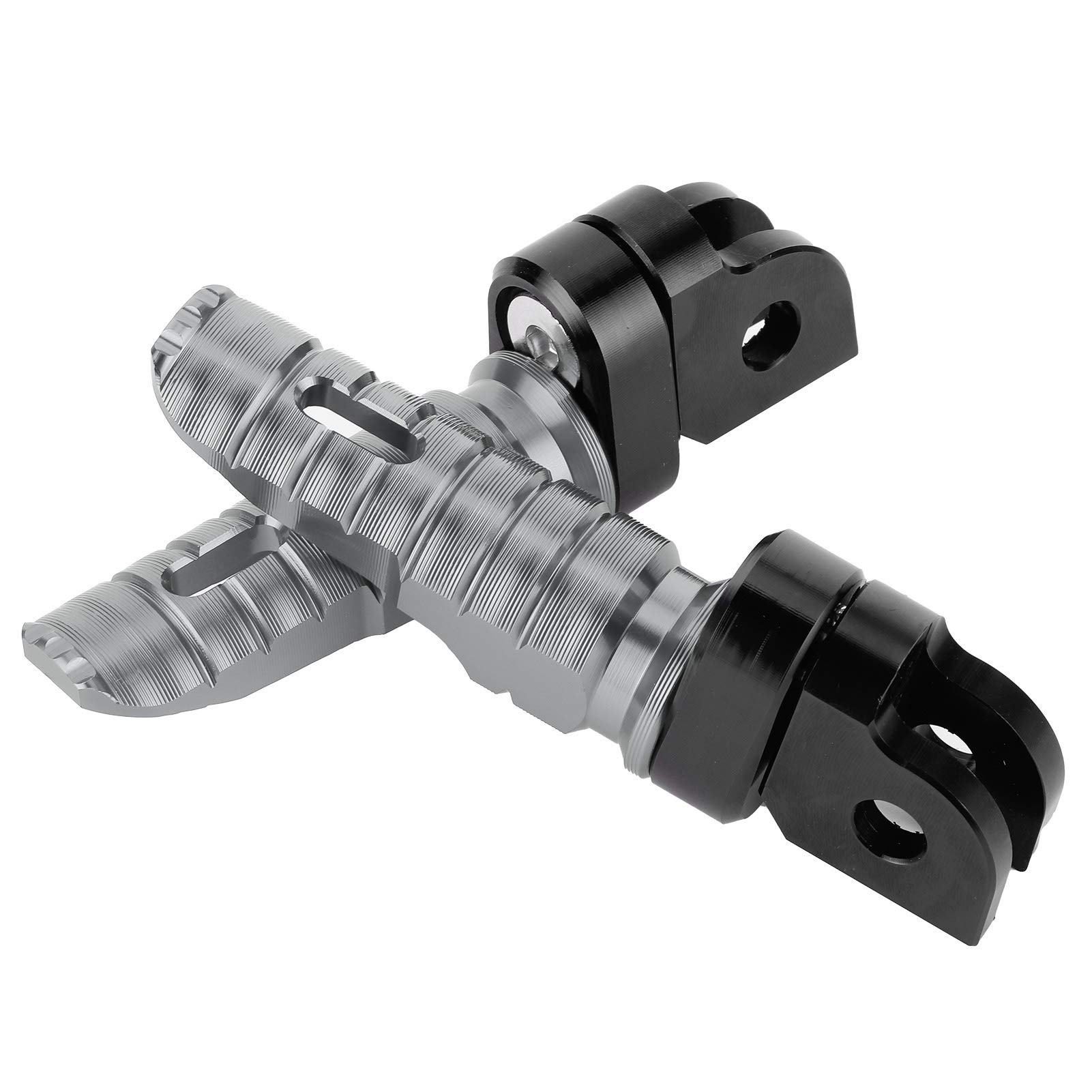 Coppia pedane anteriori per moto Yctze Anteriore sinistro destro adatto per MT ‑ 03 MT ‑ 25 MT ‑ 07 MT ‑ 09 R3 XJ6(Titanio)
