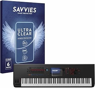 savvies 6 Pack Screen Protector Compatible with Yamaha Montage 8 Protection Film Clear