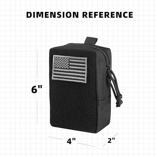 Miniatura 2 de AMYIPO Mini MOLLE bolsa multiusos compacta táctica cintura bolsas pequeña utilidad EDC bolsa