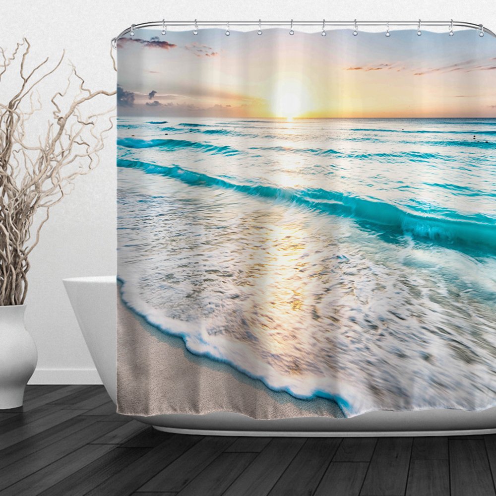 Beach Themed Shower Curtains Curtains & Drapes 2023