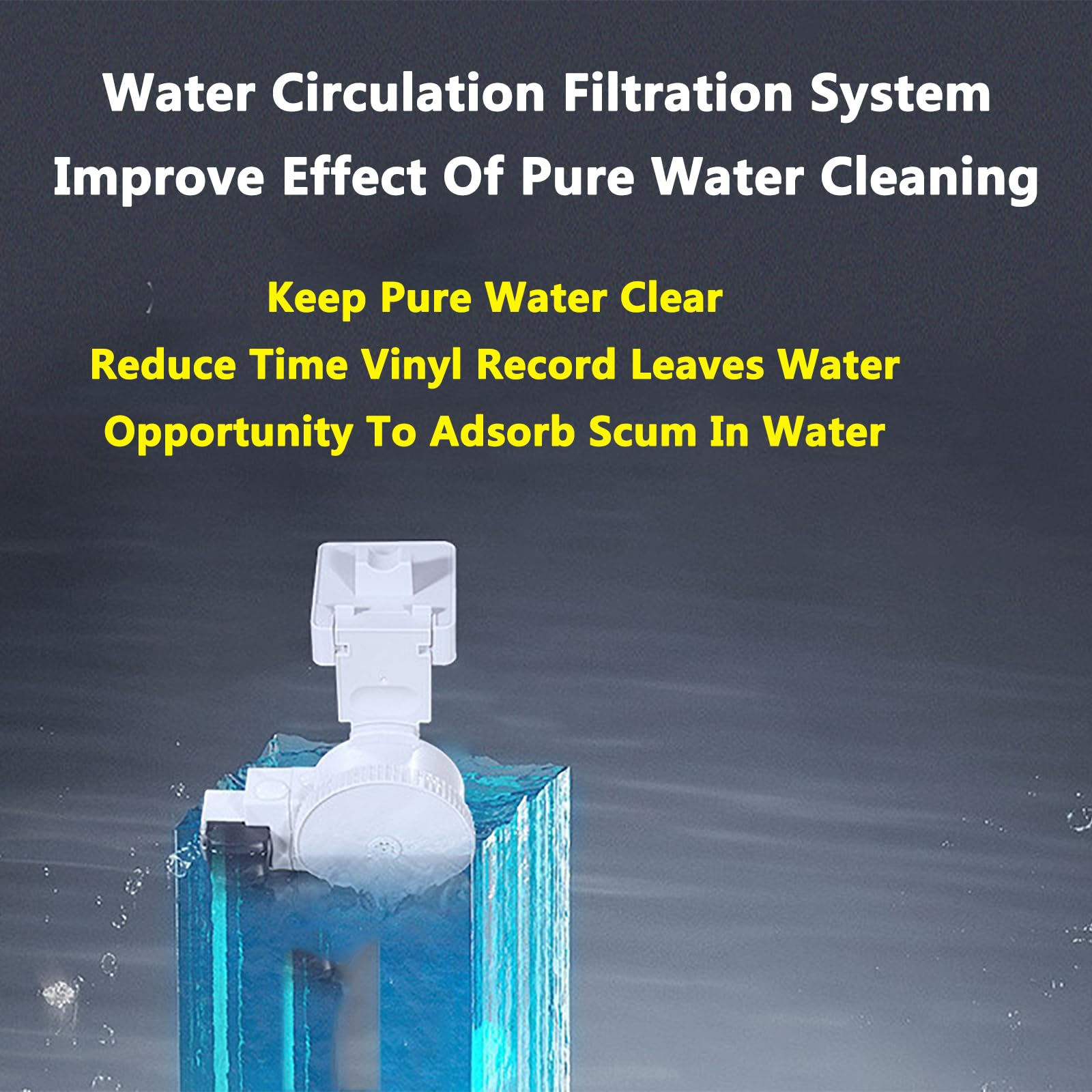 Limpiador Ultrasónico Discos Vinilo,máquina Limpieza Discos 6L con Frecuencia 49000Hz,Ciclo Automático Secado por Rotación Y Advertencia Temperatura del Agua,Tiempo 3-15 Minutos, 10 Piezas/h