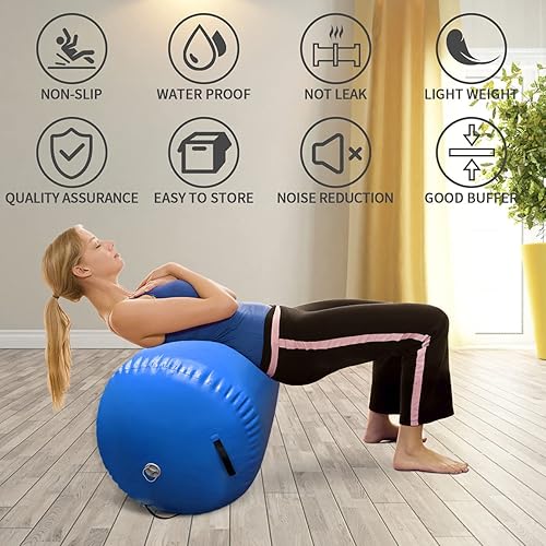 Miniatura 7 de Colchoneta de aire con bomba eléctrica, rodillo inflable de gimnasia para uso doméstico, entrenamiento de gimnasio, animación, yoga