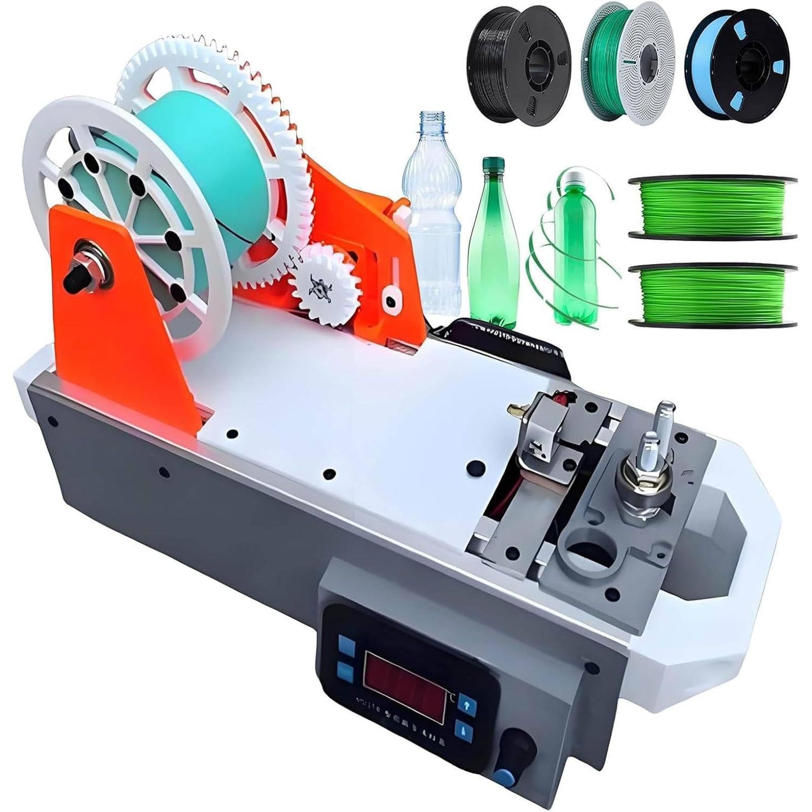 Desktop-3D-Drucker mit Filamentherstellung bis 300 °C Orange/Gray