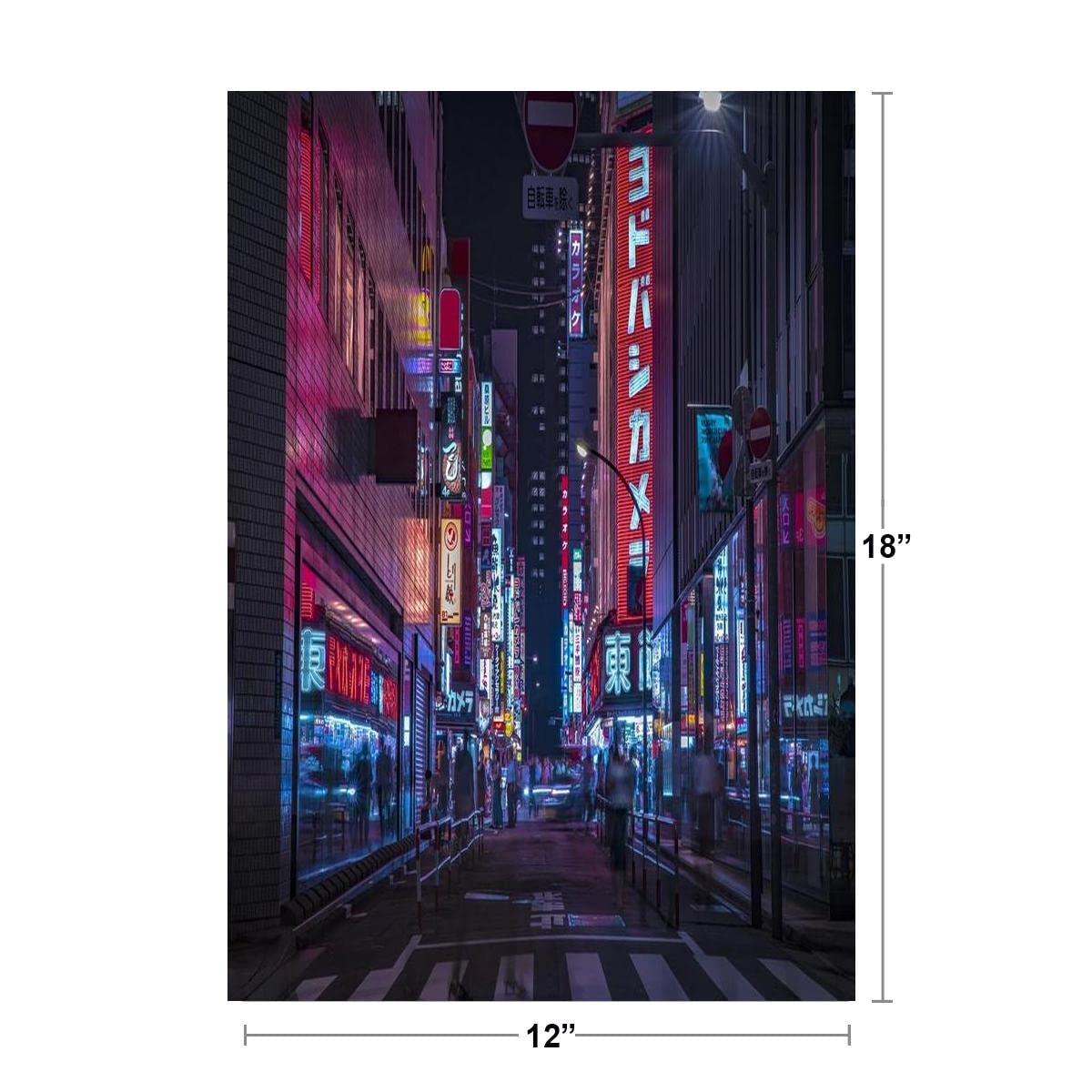 Amazon.com: Neon Tokyo Poster Lofi Decor Neon Building Street