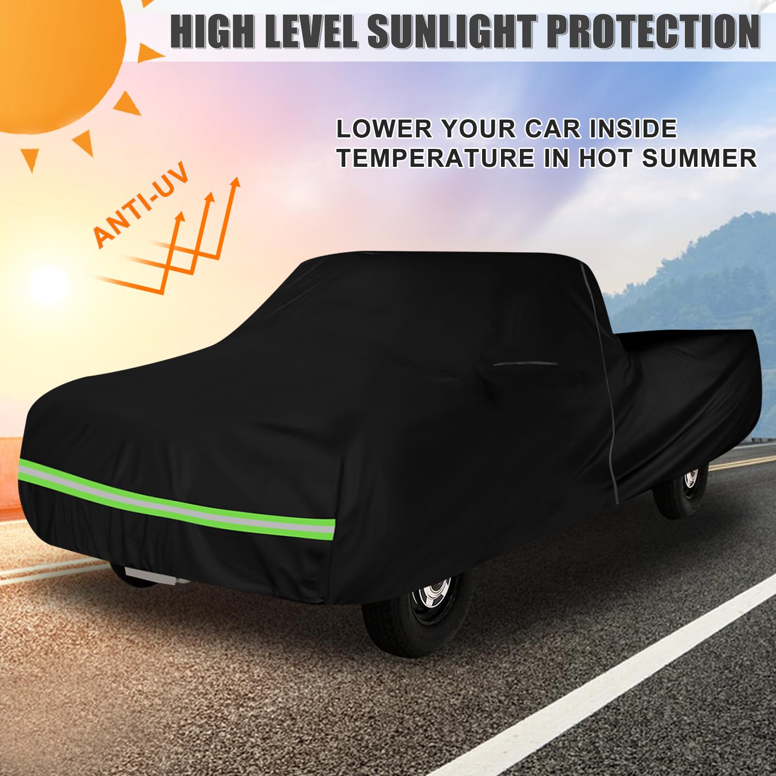 Waterproof Car Cover Replace for 1993-2012 Ford Ranger Supercab 6ft Regular Cab 7ft Long Bed 210T All Weather — view 7