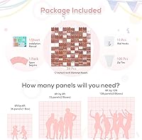 Vista 78 de 36 Panels Giltter Wall Backdrop Pink Shimmer Wall Backdrop for Party Wedding Birthday Engagement Bachelorette Parties Anniversary Decoration