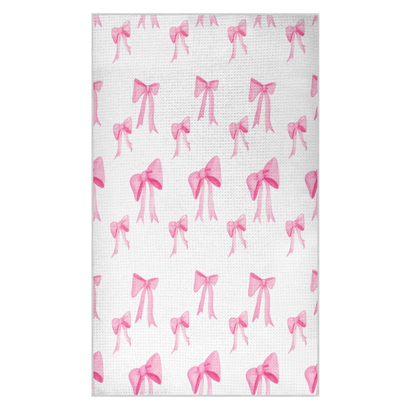 JiangGgen Bows Kitchen Towels 2-Pack Soft Absorbent Dish Towels