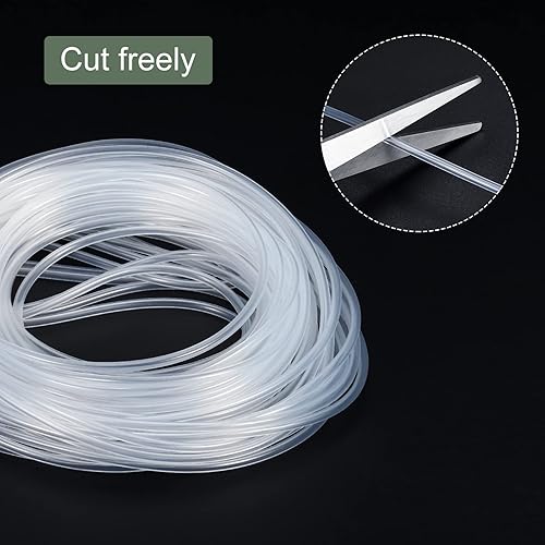 Miniatura 68 de YOKIVE Tubo de silicona, transferencia de agua, ideal para bomba (transparente, 0.118x0.157 in IDxOD, 16.4 ft)