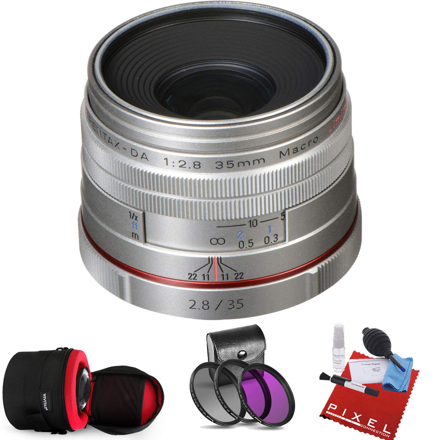 Pentax Hd Pentax Da 35mm F 2 8 Macro Limited Lens Silver With Heavy Duty Lens Case And Pro Filter Kit Buy Online In Belize At Belize Desertcart Com Productid