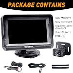 DoHonest Baby Car Camera for Backseat: HD 1080P Easy Setup Carseat Camera Rear Facing Infant - Clear Night Vision 360° Rotating Baby Car Monitor