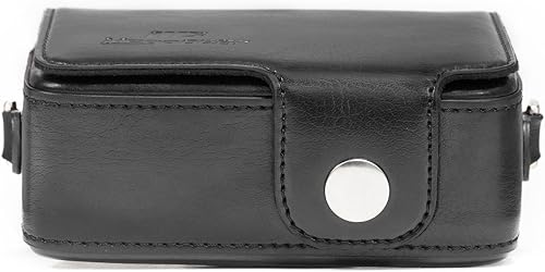 Miniatura 8 de MegaGear MG885 - Funda de piel para cámara con correa compatible con Sony Cyber-shot DSC-HX95, DSC-HX99, DSC-HX80, DSC-HX90V, DSC-WX500, color negro