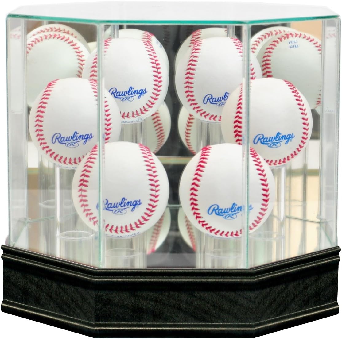 6 Baseball Display Case with Sport Moulding