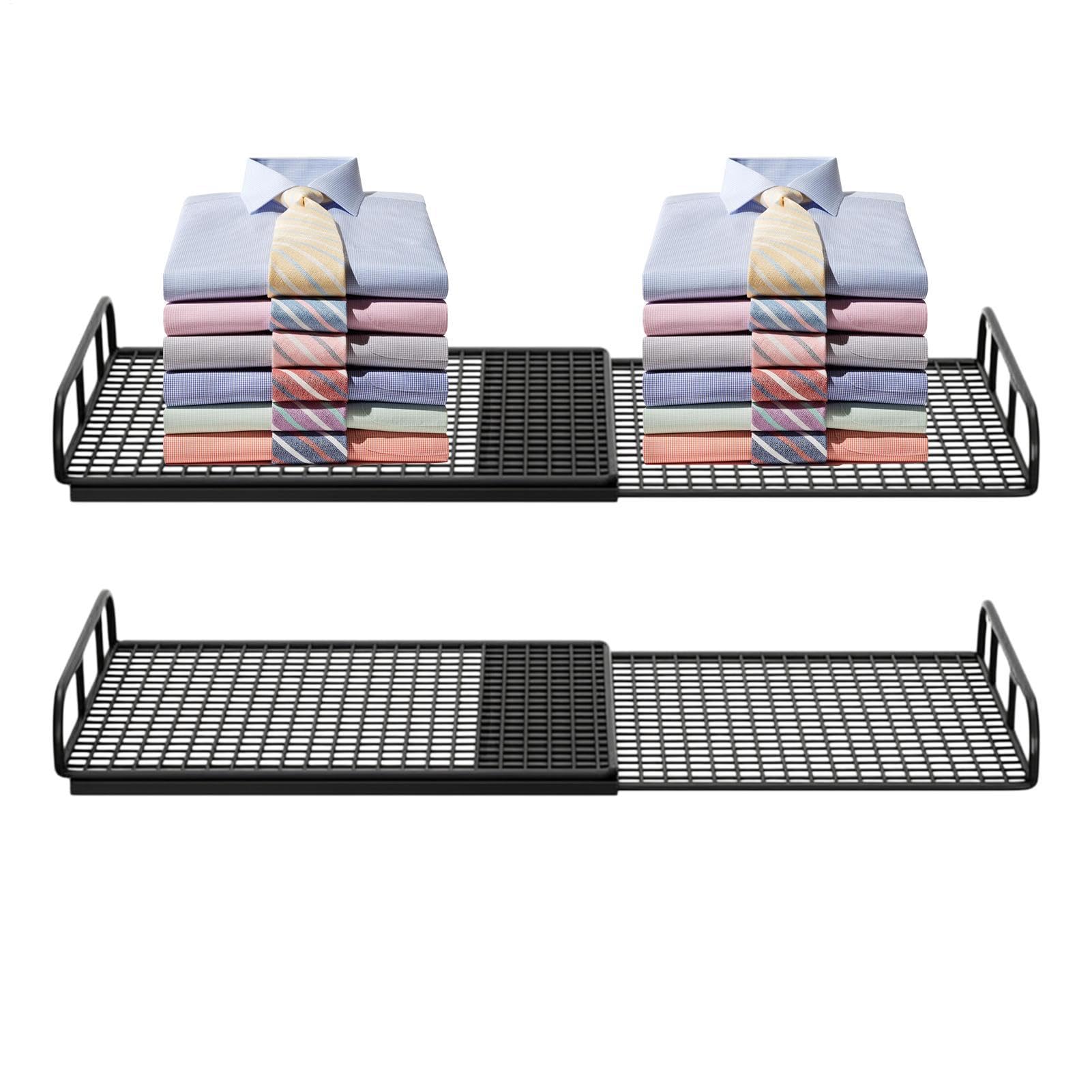 Erweiterbares Schrankregal, verstellbar, ohne Bohren, Schrank-Organizer